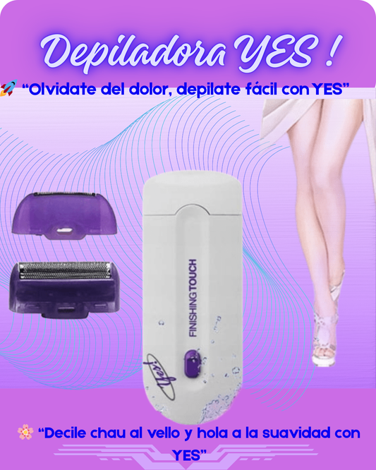 Depiladora Yes Recargable Adios al vello al Instante