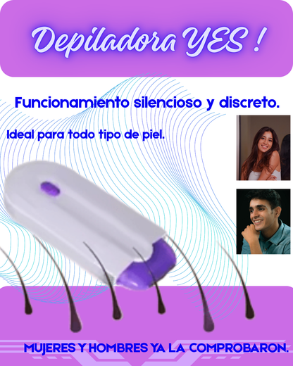 Depiladora Yes Recargable Adios al vello al Instante